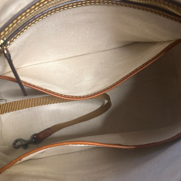 Dooney & Bourke Blue and Brown Shoulder Bag - Picture 9 of 14